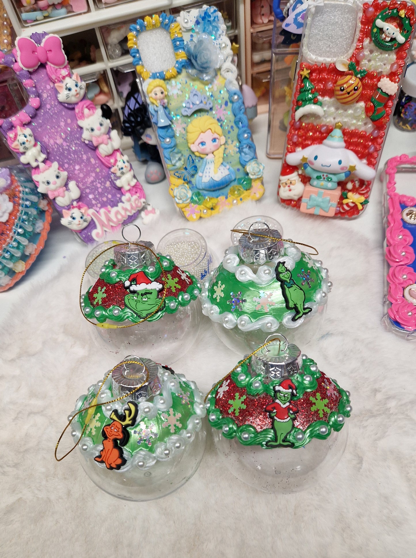 4er Set Weihnachtskugel Groß